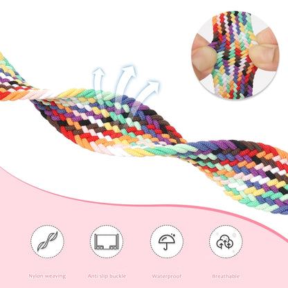 For Apple Watch Ultra 49mm Nylon Woven Magnetic Fold Buckle Watch Band(Blue Camouflage) by bashfashion