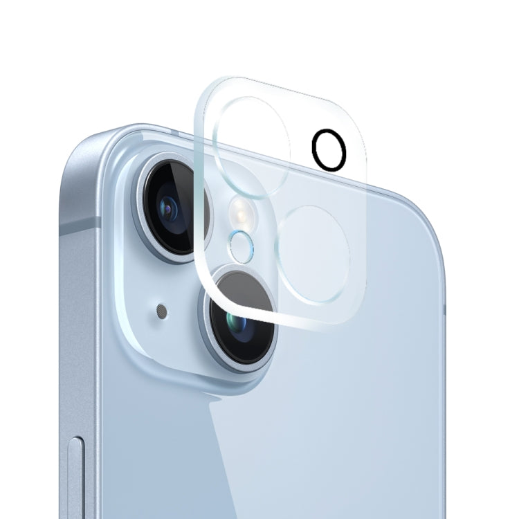 For iPhone 14 NORTHJO 3 in 1 TPU Phone Case with Screen Film and Lens Film(Clear) by NORTHJO