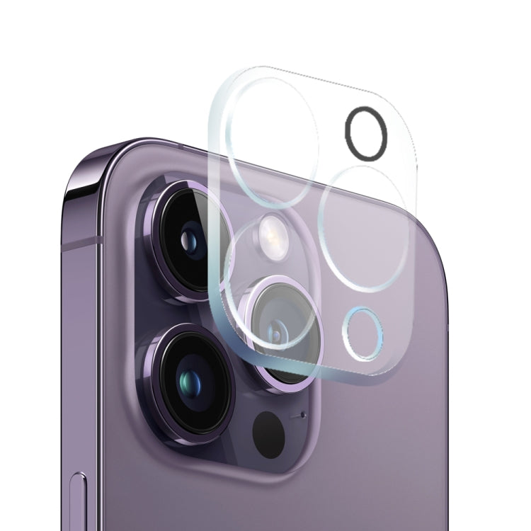 For iPhone 14 Pro Max NORTHJO 3 in 1 TPU Phone Case with Screen Film and Lens Film(Clear) by NORTHJO