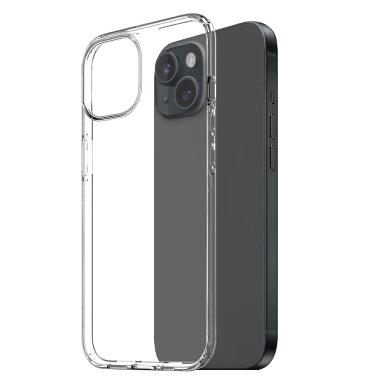 For iPhone 15 NORTHJO 3 in 1 TPU Phone Case with Screen Film and Lens Film(Clear) by NORTHJO