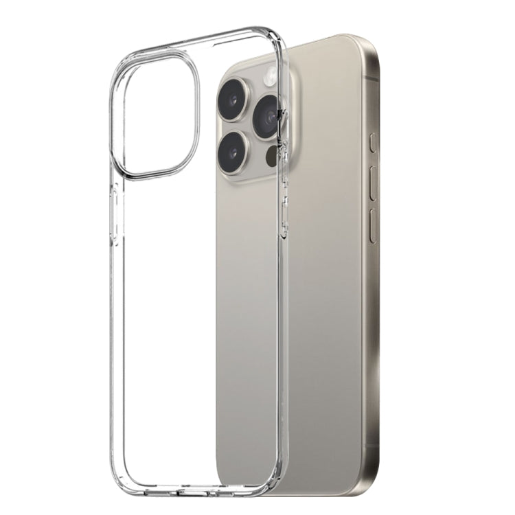 For iPhone 15 Pro NORTHJO 3 in 1 TPU Phone Case with Screen Film and Lens Film(Clear) by NORTHJO