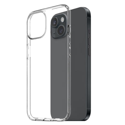 For iPhone 15 Plus NORTHJO 3 in 1 TPU Phone Case with Screen Film and Lens Film(Clear) by NORTHJO