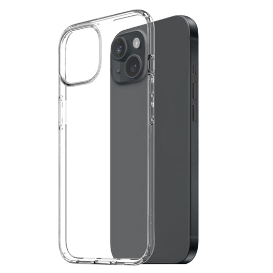For iPhone 15 Plus NORTHJO 3 in 1 TPU Phone Case with Screen Film and Lens Film(Clear) by NORTHJO
