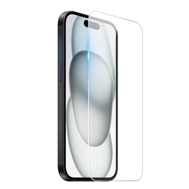 For iPhone 15 Plus NORTHJO 3 in 1 TPU Phone Case with Screen Film and Lens Film(Clear) by NORTHJO