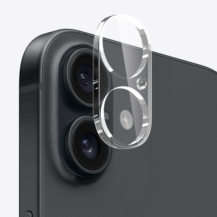 For iPhone 16 Plus NORTHJO 3 in 1 TPU Phone Case with Screen Film and Lens Film(Clear) by NORTHJO