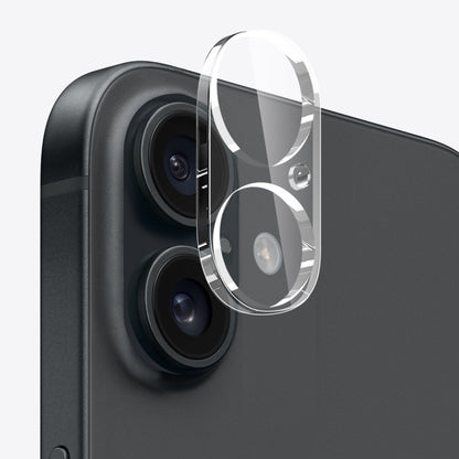 For iPhone 16 Plus NORTHJO 3 in 1 TPU Phone Case with Screen Film and Lens Film(Clear) by NORTHJO