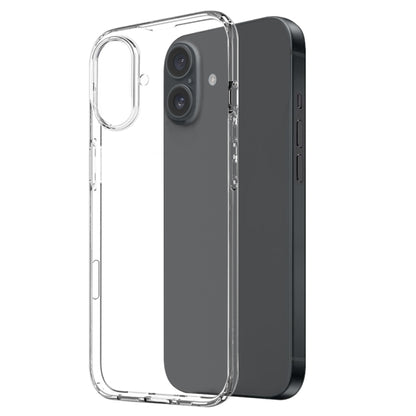 For iPhone 16 Plus NORTHJO 3 in 1 TPU Phone Case with Screen Film and Lens Film(Clear) by NORTHJO