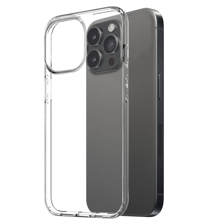 For iPhone 16 Pro NORTHJO 3 in 1 TPU Phone Case with Screen Film and Lens Film(Clear) by NORTHJO
