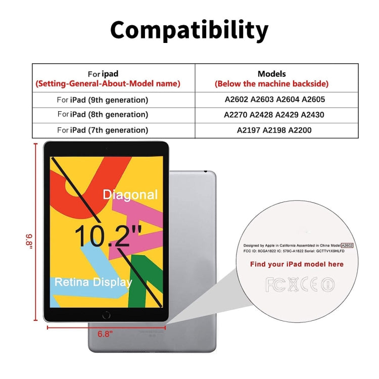 For iPad 10.2 2021 / 2020 / 2019 ENKAY Hat-Prince 0.33mm 28 Degrees Anti-peeping Privacy Tempered Glass Film by ENKAY