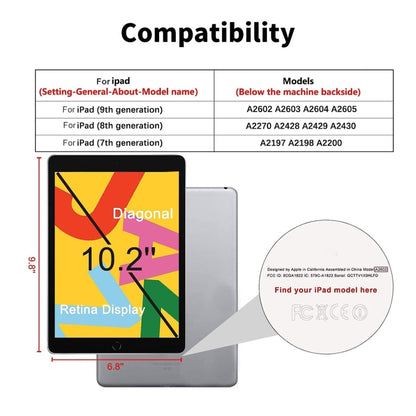 For iPad 10.2 2021 / 2020 / 2019 ENKAY Hat-Prince 0.33mm 28 Degrees Anti-peeping Privacy Tempered Glass Film by ENKAY