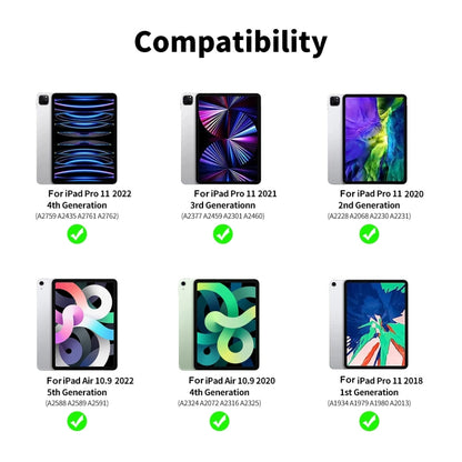 For iPad Air 10.9 2022 / Pro 11 2022 ENKAY Hat-Prince 0.33mm 28 Degrees Anti-peeping Privacy Tempered Glass Film by ENKAY