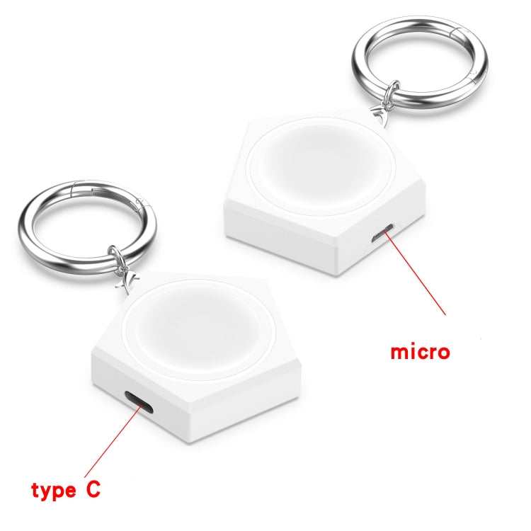 For Huawei Watch GT 4 41mm / 46mm Portable Smart Watch Charger(White) by bashfashion