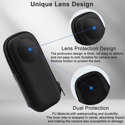 For Insta360 X3 / ONE X / X2 Thumb Camera Body Cover PU Protective Storage Bag by bashfashion