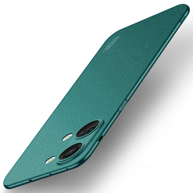 For OnePlus Ace 2V / Nord 3 MOFI Fandun Series Frosted PC Ultra-thin All-inclusive Phone Case(Green) by MOFI
