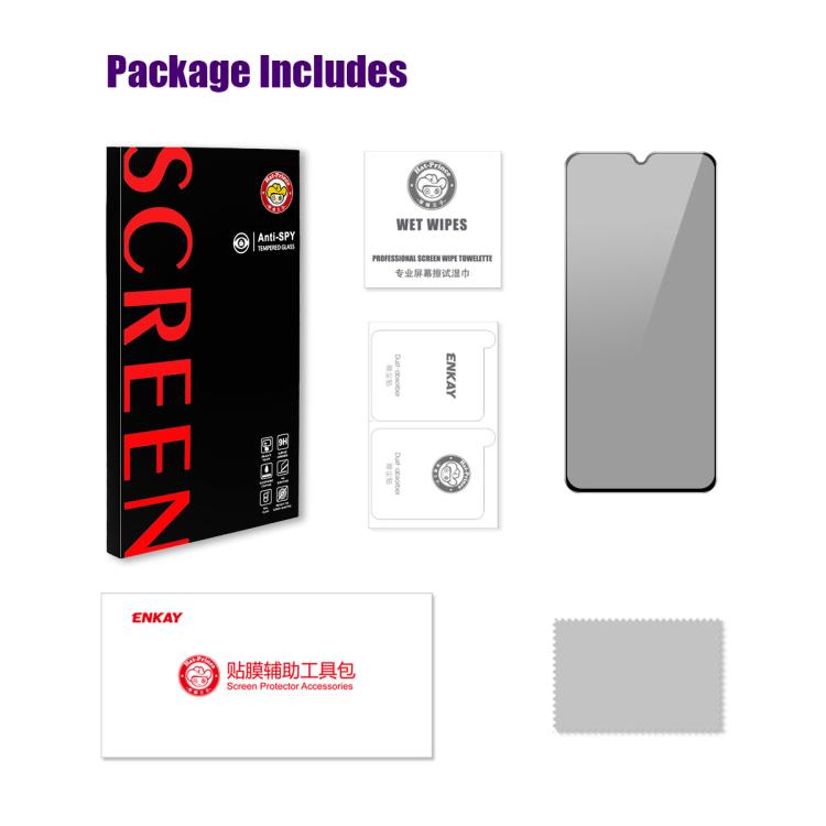 For Redmi A5 4G 171.77mm ENKAY Hat-Prince 28 Degree Anti-peeping Privacy Silk Screen Tempered Glass Film by ENKAY