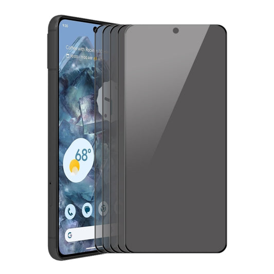 For Google Pixel 8 Pro 5pcs ENKAY Hat-Prince 28 Degree Anti-peeping Privacy Tempered Glass Film by ENKAY