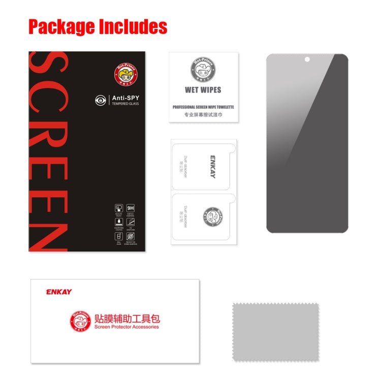 For Samsung Galaxy S23 FE 5G ENKAY Hat-Prince 28 Degree Anti-peeping Privacy Tempered Glass Film by ENKAY