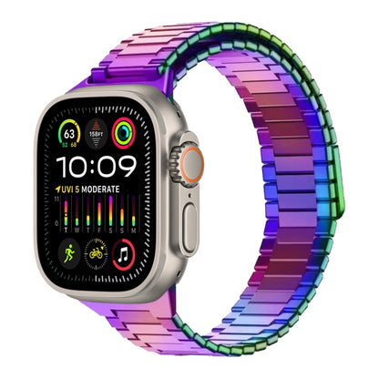 For Apple Watch Ultra 2 49mm Bamboo Magnetic Stainless Steel Metal Watch Strap(Color) by bashfashion