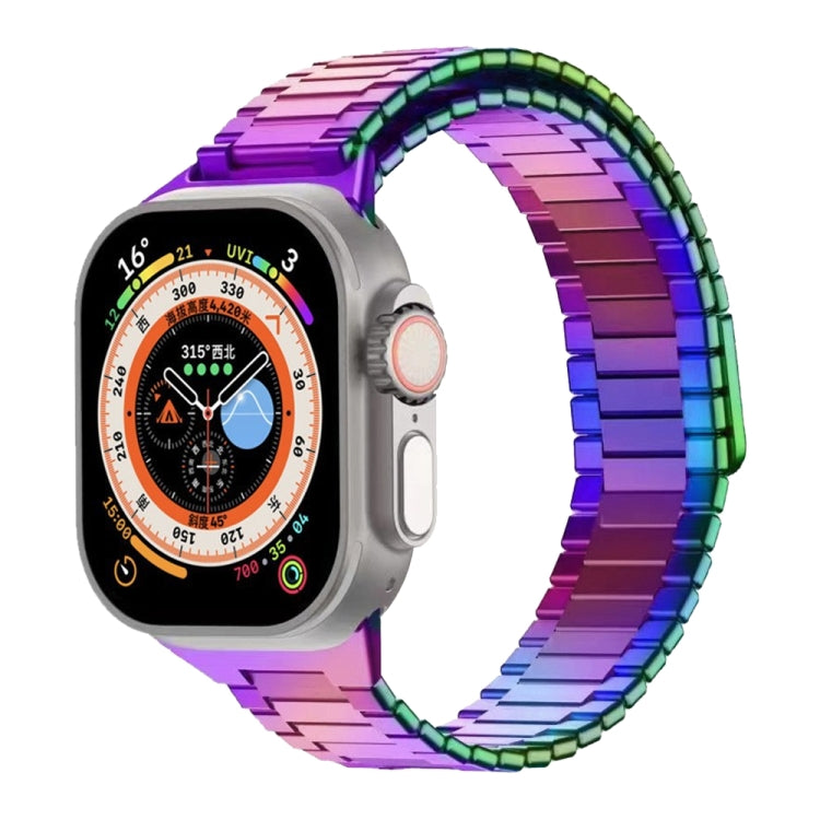 For Apple Watch Ultra 49mm Bamboo Magnetic Stainless Steel Metal Watch Strap(Color) by bashfashion