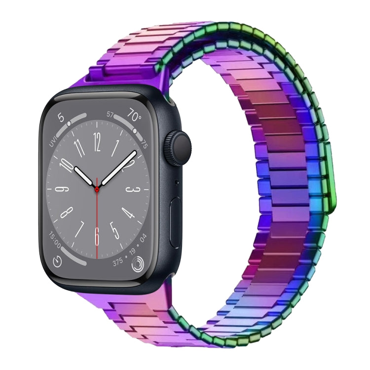 For Apple Watch Series 8 41mm Bamboo Magnetic Stainless Steel Metal Watch Strap(Color) by bashfashion