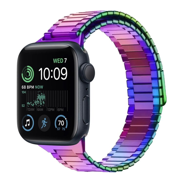 For Apple Watch SE 2022 44mm Bamboo Magnetic Stainless Steel Metal Watch Strap(Color) by bashfashion