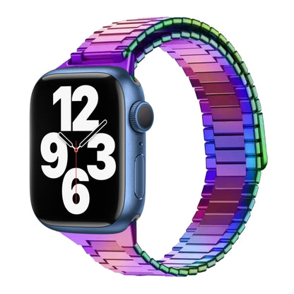 For Apple Watch Series 7 45mm Bamboo Magnetic Stainless Steel Metal Watch Strap(Color) by bashfashion