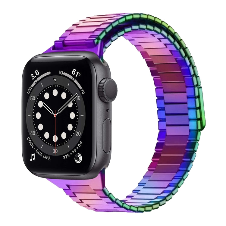 For Apple Watch Series 6 44mm Bamboo Magnetic Stainless Steel Metal Watch Strap(Color) by bashfashion