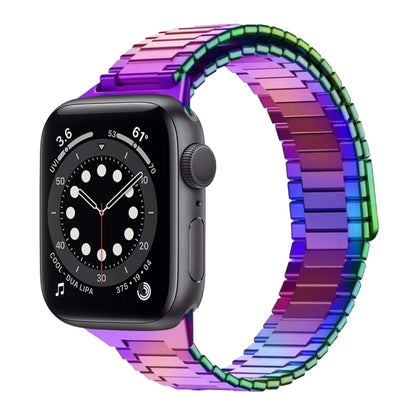 For Apple Watch Series 6 44mm Bamboo Magnetic Stainless Steel Metal Watch Strap(Color) by bashfashion
