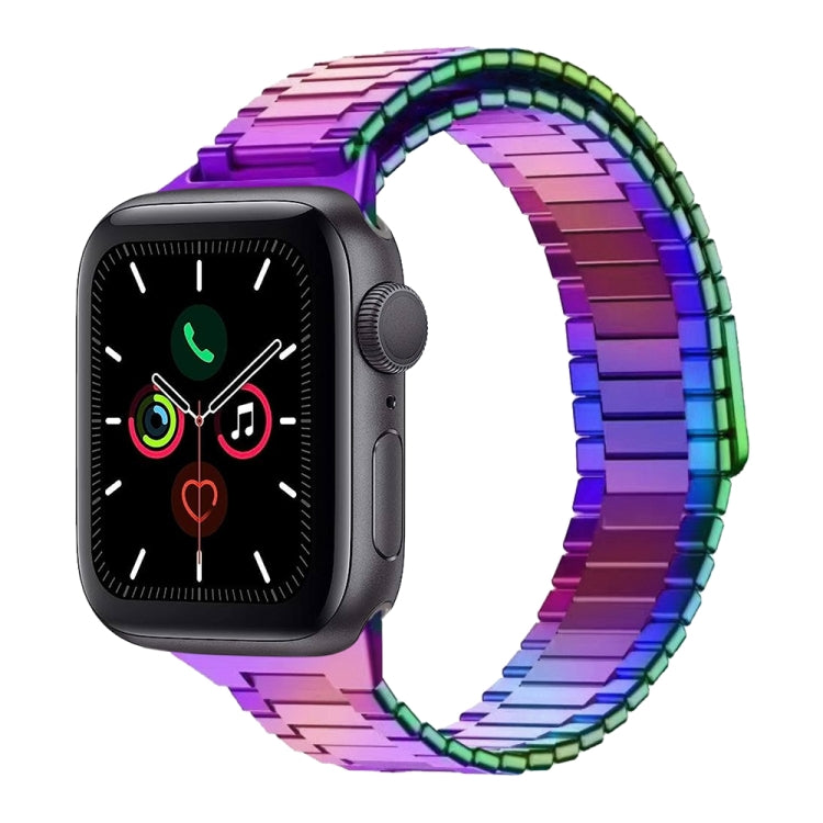 For Apple Watch Series 5 44mm Bamboo Magnetic Stainless Steel Metal Watch Strap(Color) by bashfashion