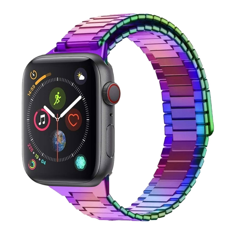 For Apple Watch Series 4 44mm Bamboo Magnetic Stainless Steel Metal Watch Strap(Color) by bashfashion
