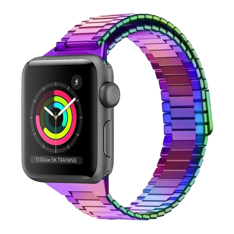 For Apple Watch Series 3 38mm Bamboo Magnetic Stainless Steel Metal Watch Strap(Color) by bashfashion
