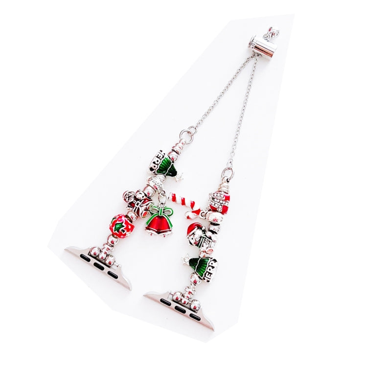 For Apple Watch Series 6 44mm Zinc Alloy Christmas Watch Band(Red) by bashfashion