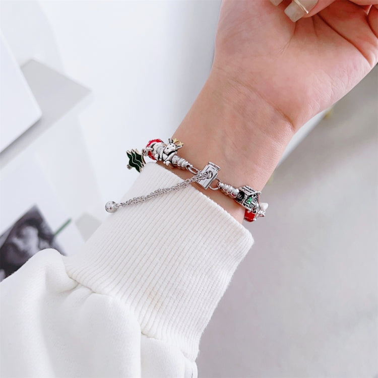 For Apple Watch Series 5 40mm Zinc Alloy Christmas Watch Band(Green) by bashfashion