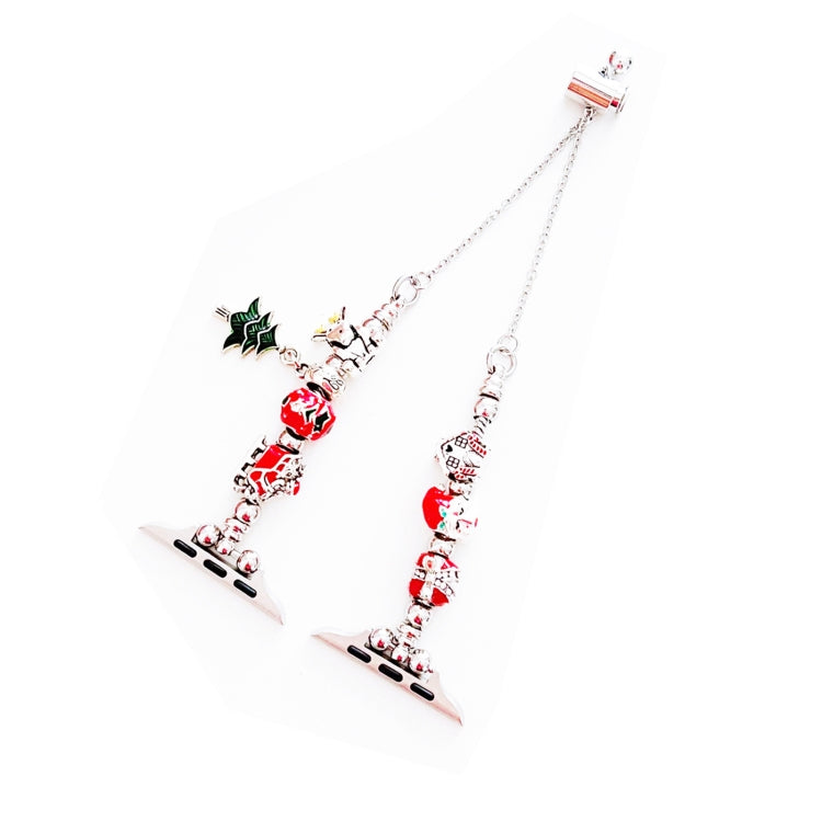 For Apple Watch Series 4 40mm Zinc Alloy Christmas Watch Band(Green) by bashfashion