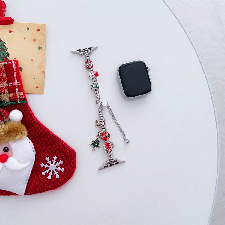 For Apple Watch Series 3 42mm Zinc Alloy Christmas Watch Band(Green) by bashfashion