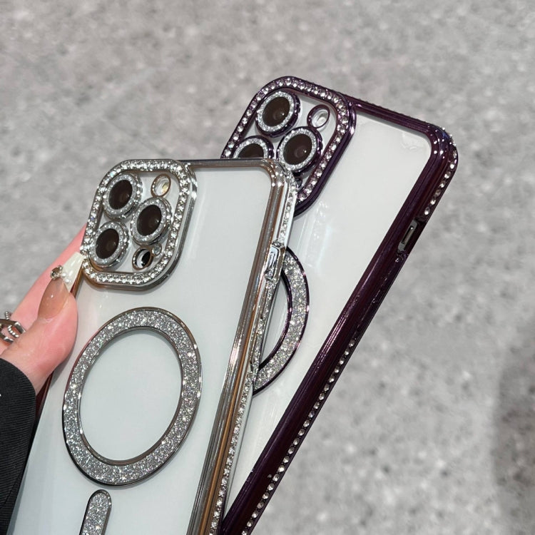For iPhone 16e Diamond Plated MagSafe TPU Phone Case(Gold) by bashfashion