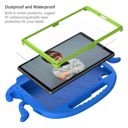For Samsung Galaxy Tab A11 / A9 Octopus Style EVA Hybrid PC Shockproof Tablet Case with Strap(Blue) by bashfashion