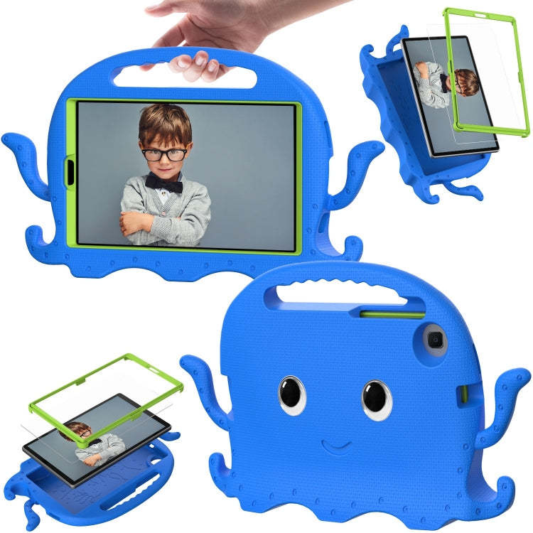 For Samsung Galaxy Tab A11 / A9 Octopus Style EVA Hybrid PC Shockproof Tablet Case with Strap(Blue) by bashfashion