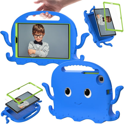 For Samsung Galaxy Tab A11 / A9 Octopus Style EVA Hybrid PC Shockproof Tablet Case with Strap(Blue) by bashfashion