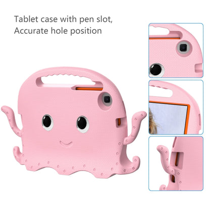 For Samsung Galaxy Tab A11 / A9 Octopus Style EVA Hybrid PC Shockproof Tablet Case with Strap(Pink) by bashfashion