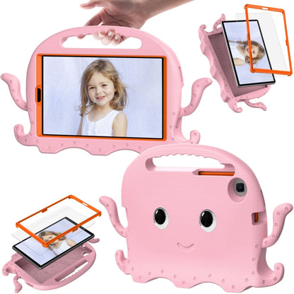 For Samsung Galaxy Tab A11 / A9 Octopus Style EVA Hybrid PC Shockproof Tablet Case with Strap(Pink) by bashfashion