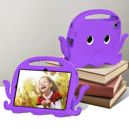 For Samsung Galaxy Tab S6 Lite 2024 Octopus Style EVA Hybrid PC Shockproof Tablet Case with Strap(Purple) by bashfashion