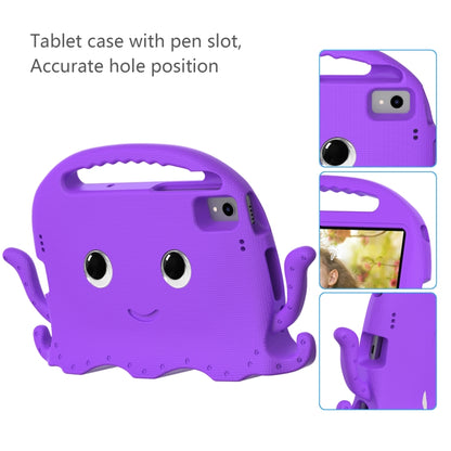 For Samsung Galaxy Tab S6 Lite 2024 Octopus Style EVA Hybrid PC Shockproof Tablet Case with Strap(Purple) by bashfashion