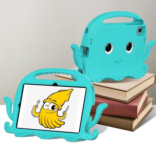For Samsung Galaxy Tab S6 Lite 2024 Octopus Style EVA Hybrid PC Shockproof Tablet Case with Strap(Glacial Green) by bashfashion