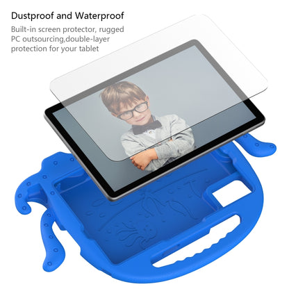 For Samsung Galaxy Tab S9 / S9 FE / S7 / S8 Octopus Style EVA Hybrid PC Shockproof Tablet Case with Strap(Blue) by bashfashion