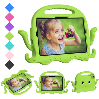 For Samsung Galaxy Tab S9 / S9 FE / S7 / S8 Octopus Style EVA Hybrid PC Shockproof Tablet Case with Strap(Grass Green) by bashfashion