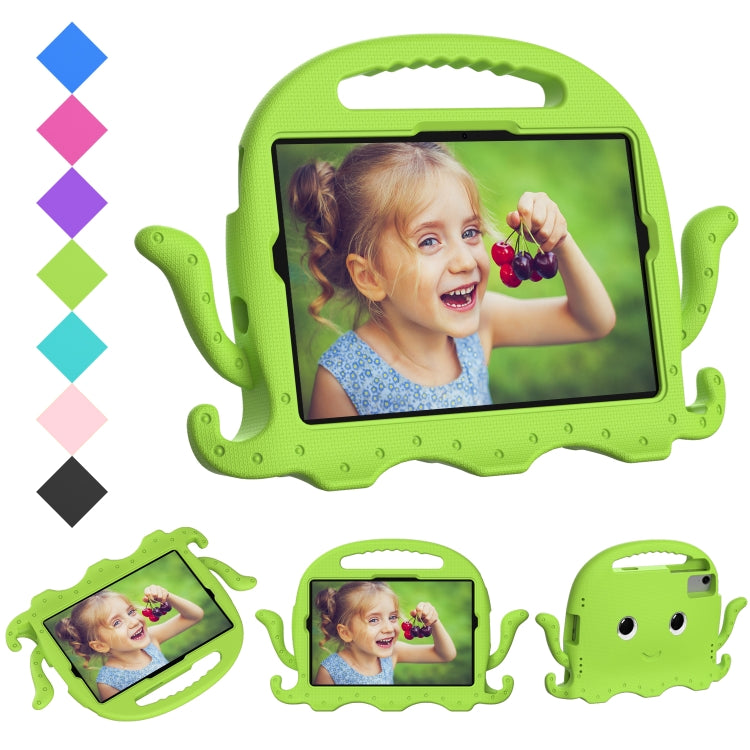 For Samsung Galaxy Tab A11+ / A9+ Octopus Style EVA Hybrid PC Shockproof Tablet Case with Strap(Grass Green) by bashfashion