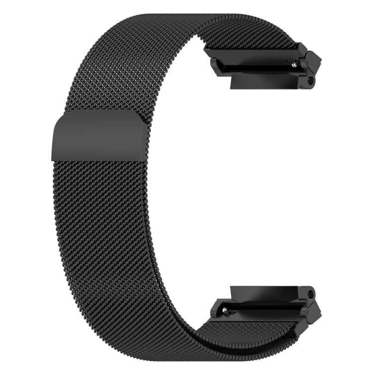 For Amazfit Active Edge A2212 Milan Magnetic Steel Mesh Watch Band(Black) by bashfashion