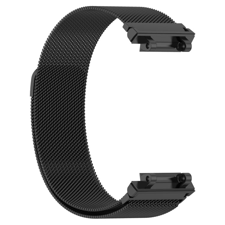 For Amazfit Active Edge A2212 Milan Magnetic Steel Mesh Watch Band(Black) by bashfashion