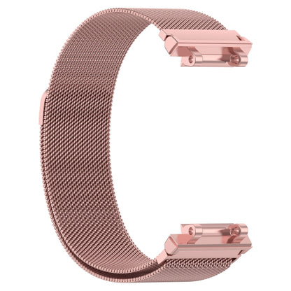 For Amazfit Active Edge A2212 Milan Magnetic Steel Mesh Watch Band(Pink) by bashfashion